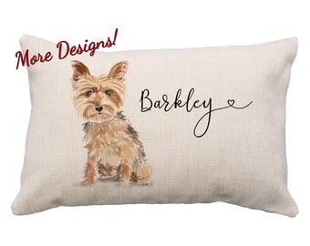 yorkie throw pillows