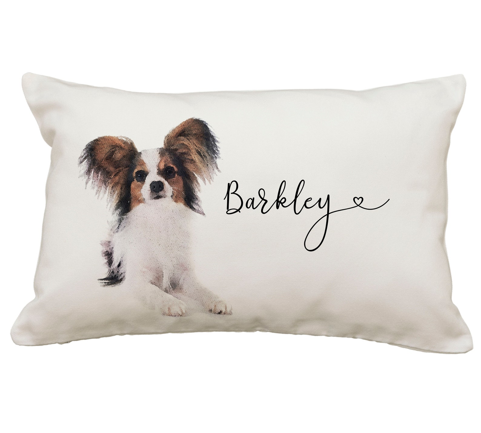 Personalized Name Papillon Dog Pillow 12x18 Pillow Papillon | Etsy