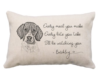 Multicolor Beagle Gifts Ideas BeesTeez Funny Dog I was Normal 2 Beagles Ago Cute Throw Pillow 18x18 