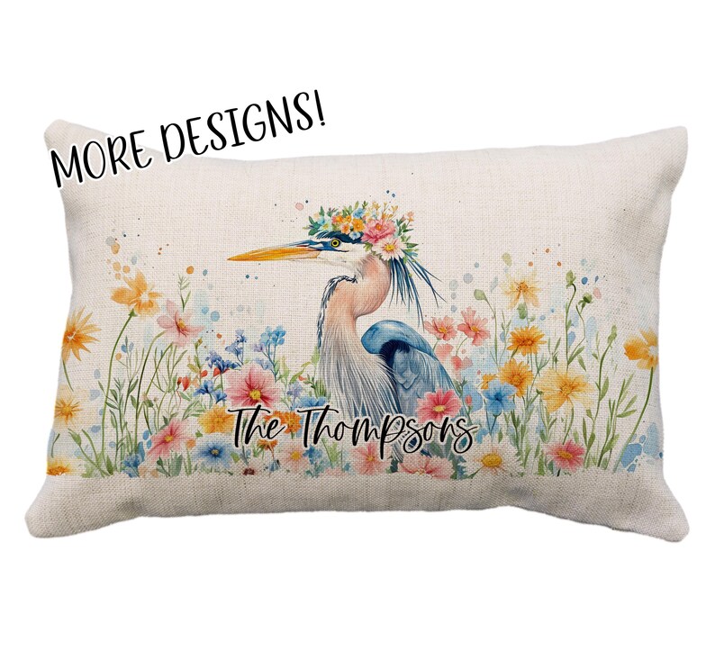 PhotoLaineCreations Heron Pillow - Thumbnail 5