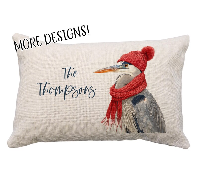 PhotoLaineCreations Heron Pillow - Thumbnail 3