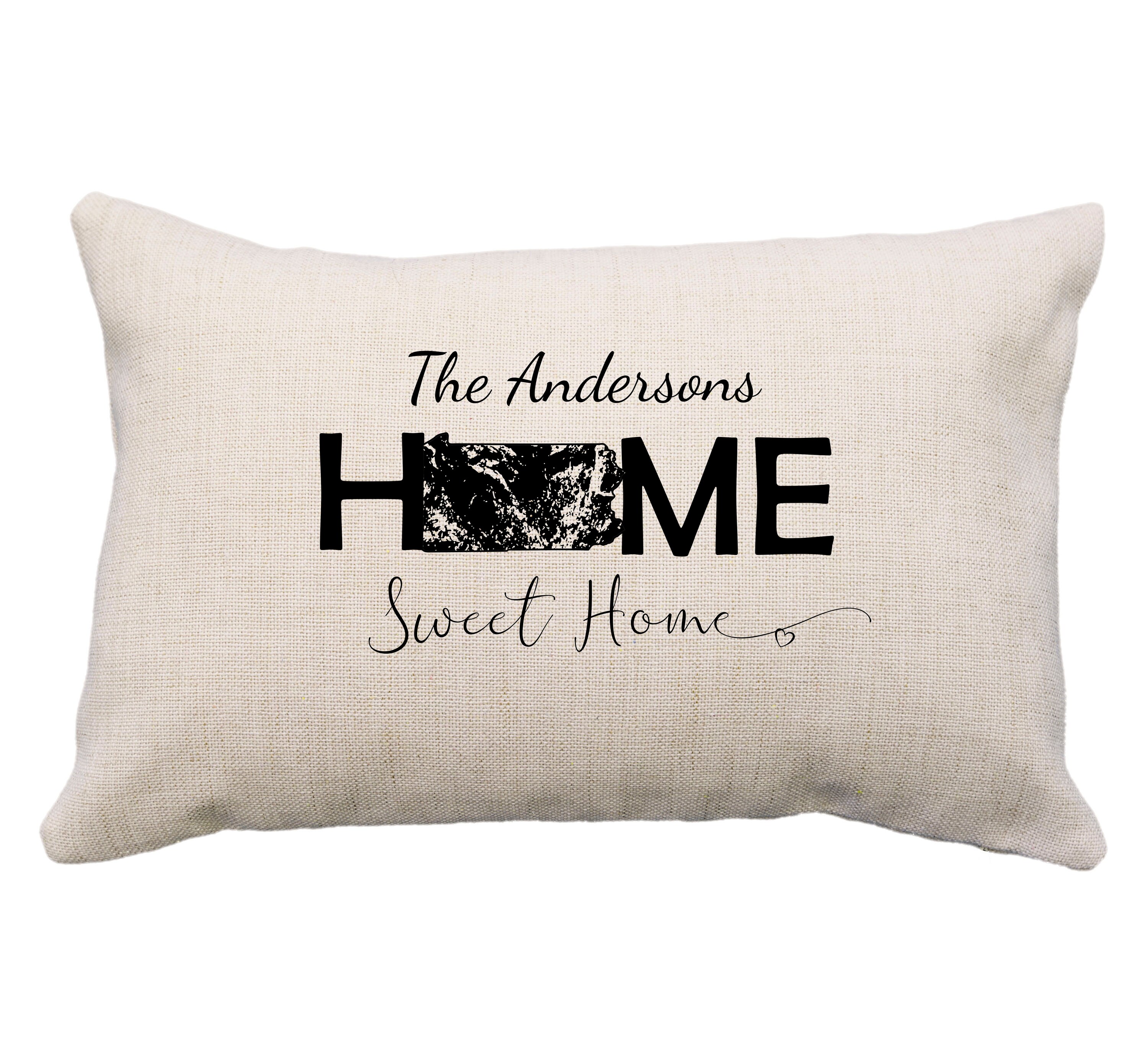 Custom Pennsylvania Pillow or Case 12x18 Pillow Pennsylvania Etsy