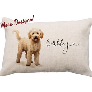 Doodle Pillows, Multiple Designs! 12x18* Pillow, Golden Doodle, Labradoodle, Mini Doodle, Chocolate Doodle, Red Doodle, Cream Doodle