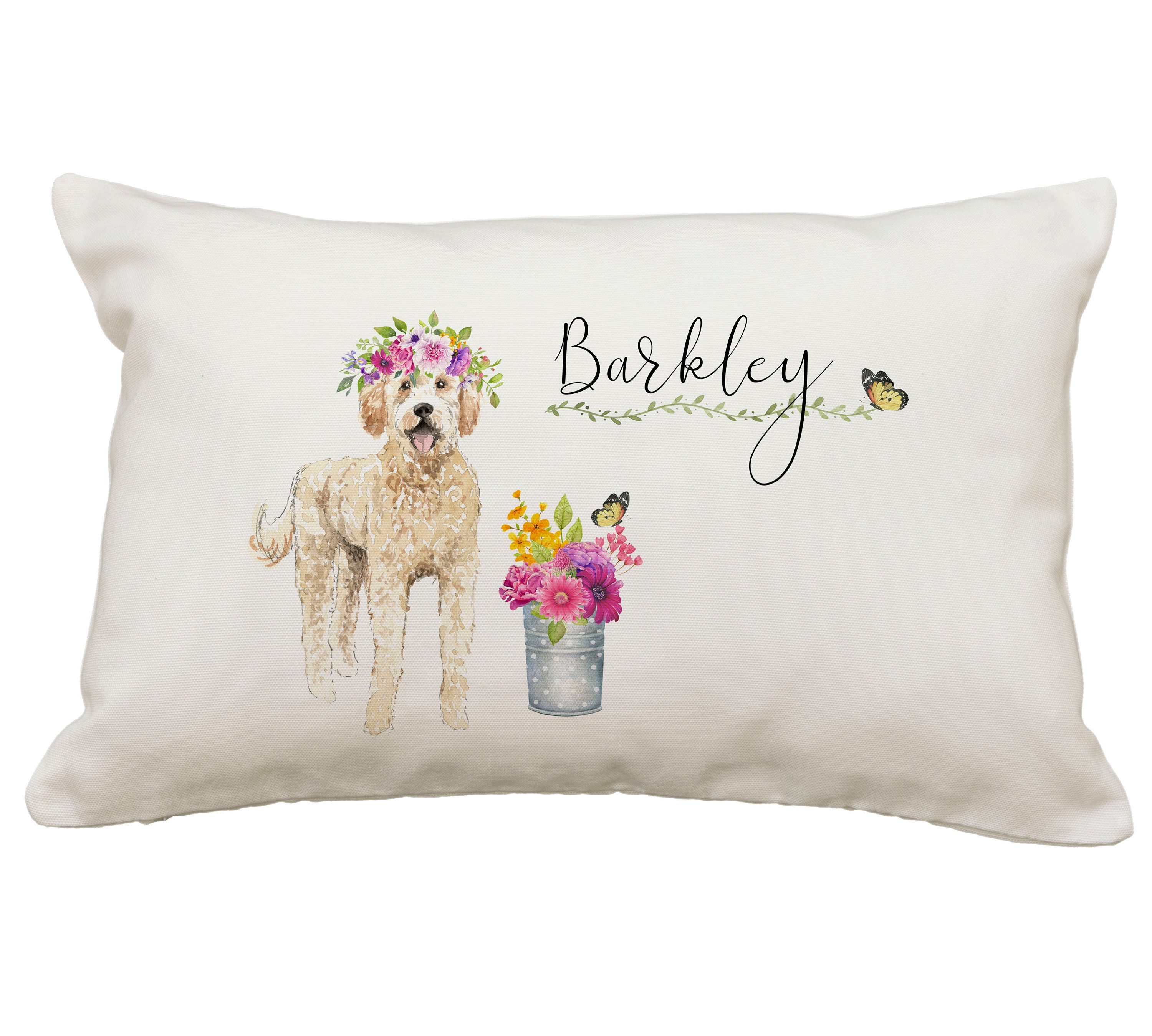Personalized Name Goldendoodle Pillow or Cover 12x18 Pillow Etsy