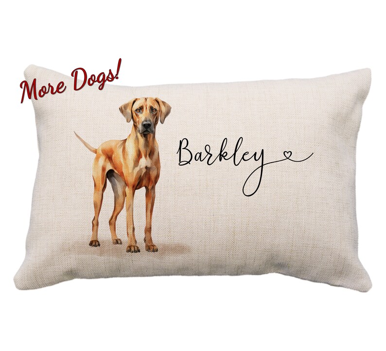 Rhodesian Ridgeback Custom Pillow or Cover, 12x18* Pillow, Rhodesian ...