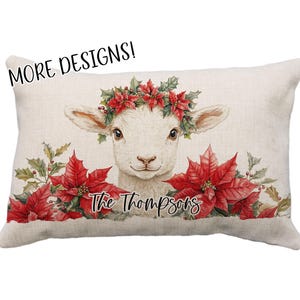 Lamb Pillow or cover 12x18*,  House Warming Gifts, Lamb Gifts, Bird Pillows, Bird Gifts, Gifts For Friends Or Family