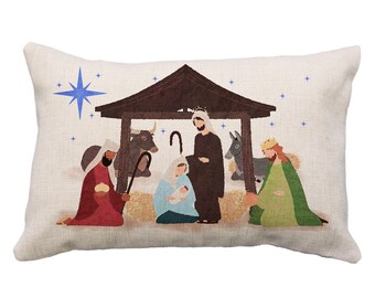 nativity pillow