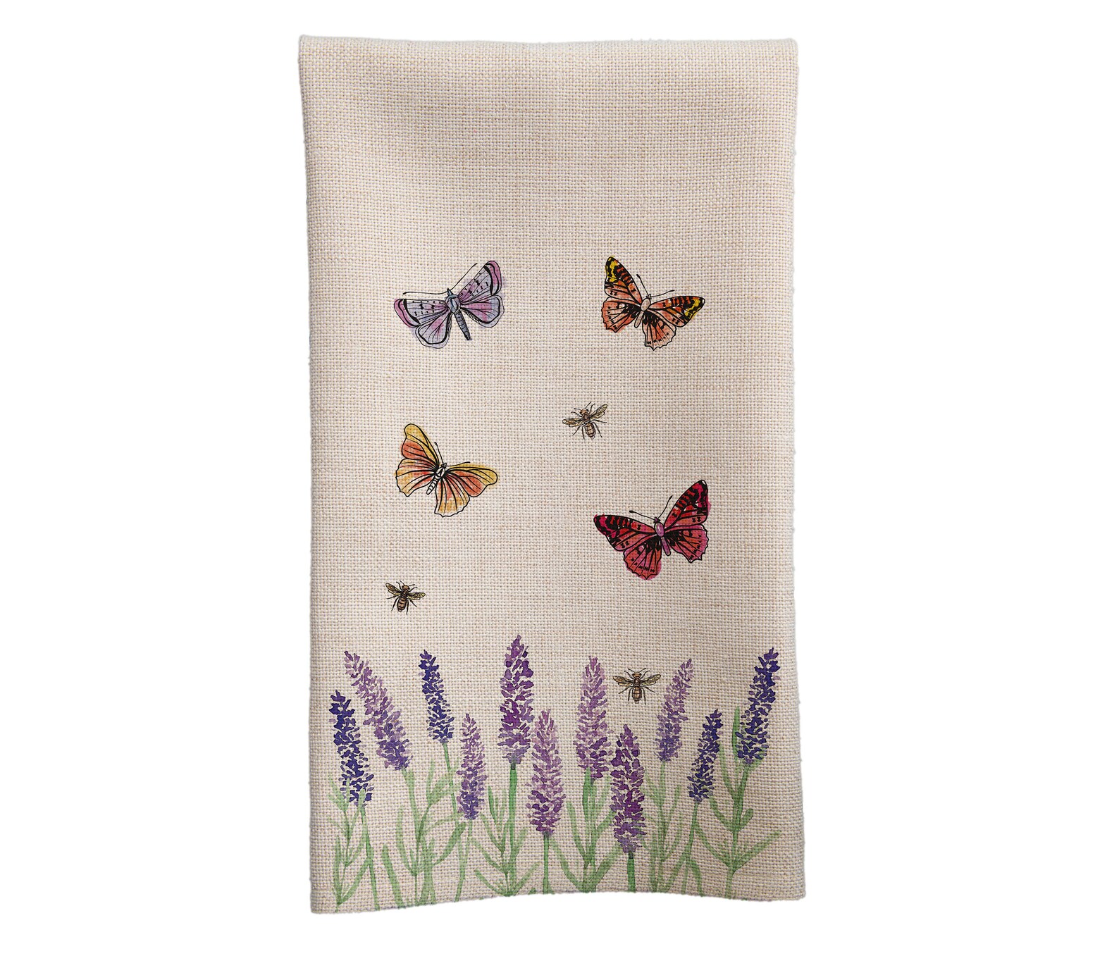 Butterfly And Lilacs Tea Towel Kitchen Decor Butterfly Etsy