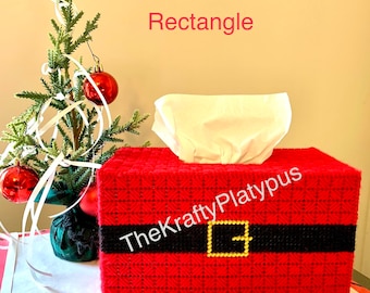 Christmas Tissue Box Cover - Square or Rectangle