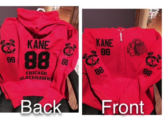 blackhawks zip up hoodie