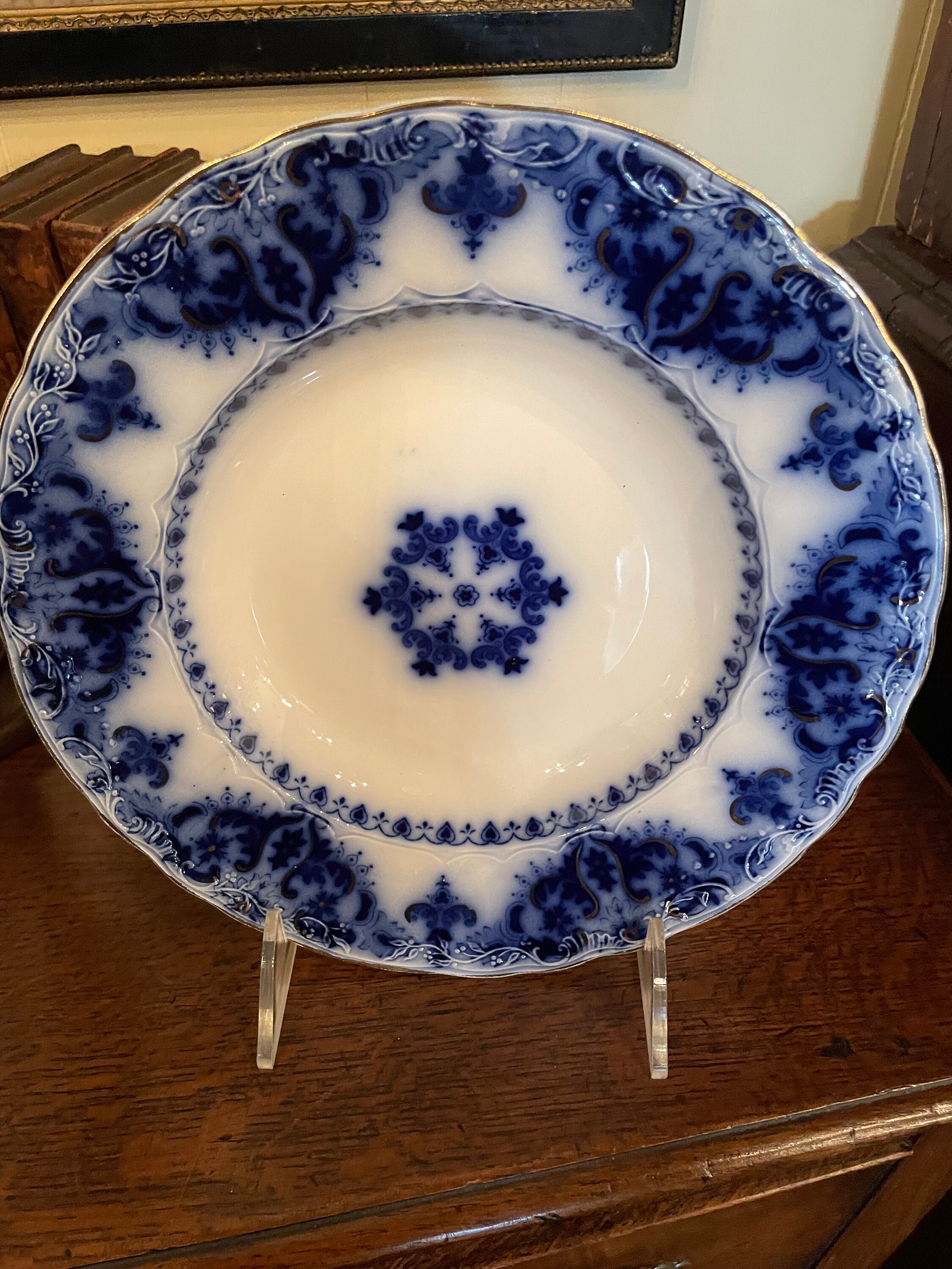 ジョンソンブラザーズ アンティークフロウブルー Oval Bowl アルバニ― ジョンソンブラザーズ アンティークフロウブルー Oval Bowl