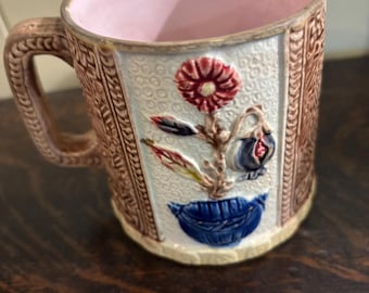 Antique Majolica Mug:  Rare