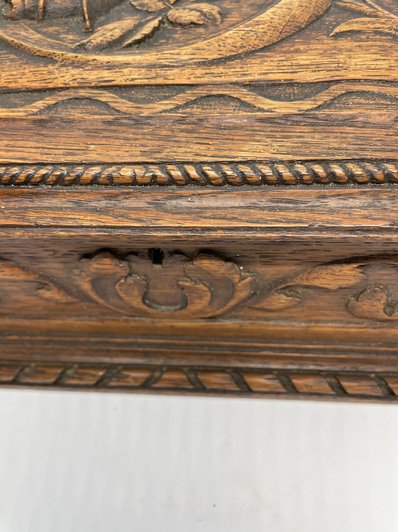Black Forest Box With A Hand Carved Rose
