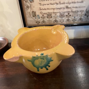 Small Mortar Made Of Heavy Pottery