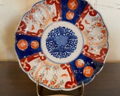 Imari Japanese Plate With Deep Rich Colors