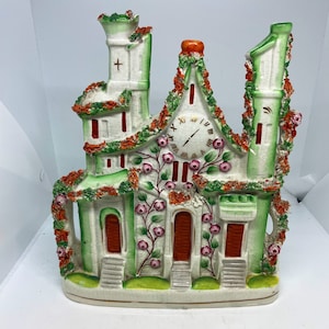 Antique Staffordshire Castle That Is A Flatback