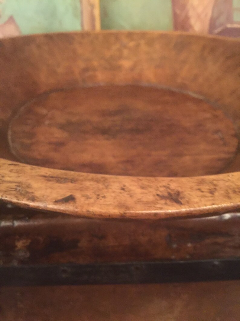 Large Teak Bowl From India afbeelding 2