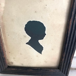 silhouette Of A Child Circa 1950