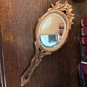 Black Forest Antique Hand Mirror