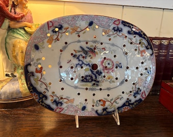 Antique Drainer For A Platter