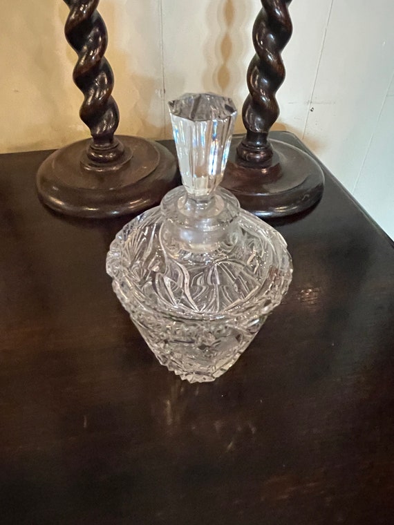Crystal Perfume Bottle With Glass Stopper