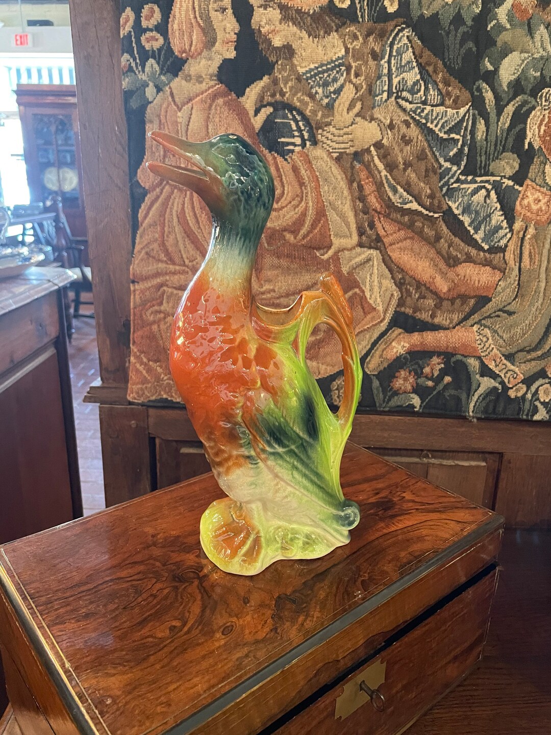 Majolica Pitcher in the Shape of Duck - Etsy
