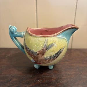 Rare Majolica Creamer or Small Pitcher