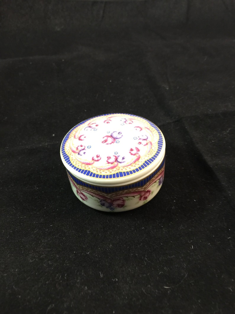 Antique Small Porcelain Box From England