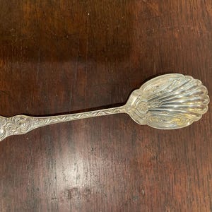 Antique Silverplate Serving Spoon From England