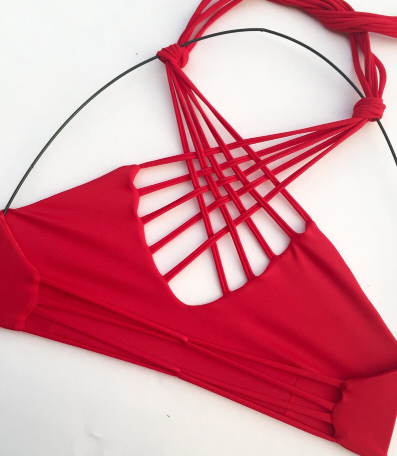red cross halter top