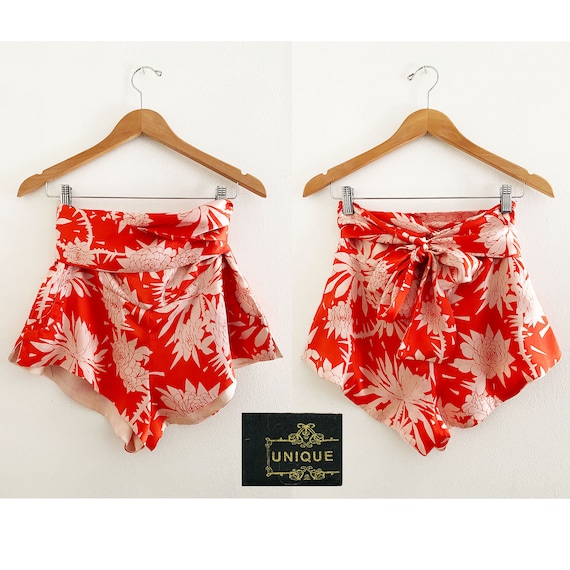 TOPSHOP UNIQUE 30s 40s Style Tropical Floral Silk