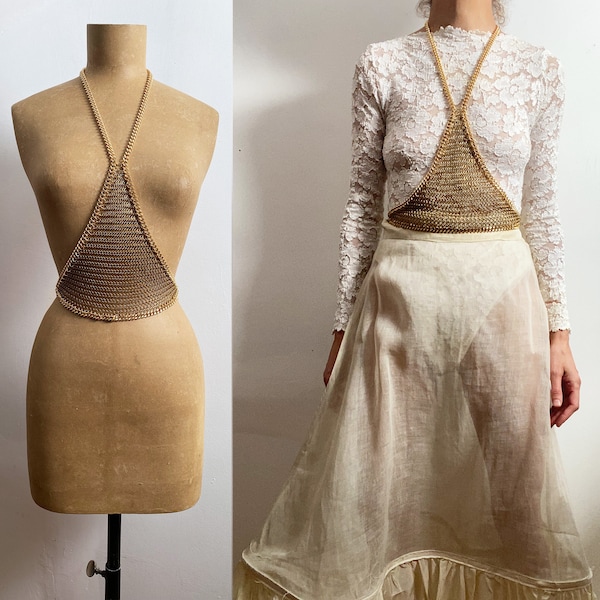 Uprząż Falconiere Empire - pas kolczy z mosiądzu