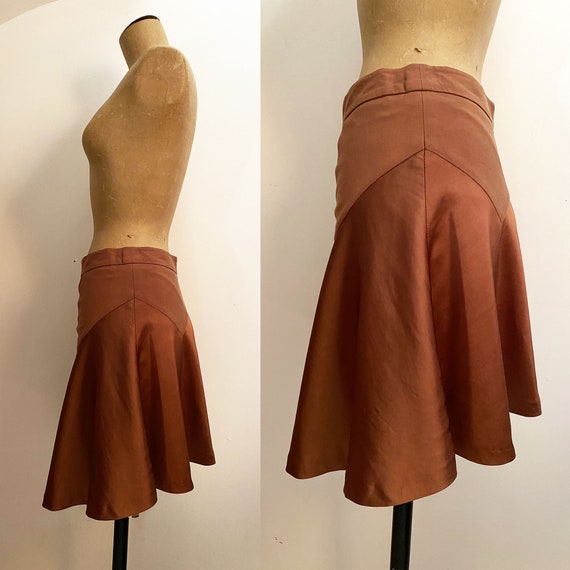 ET VOUS Paris 1920s Style Bias Cut Skirt - Satin … - image 3