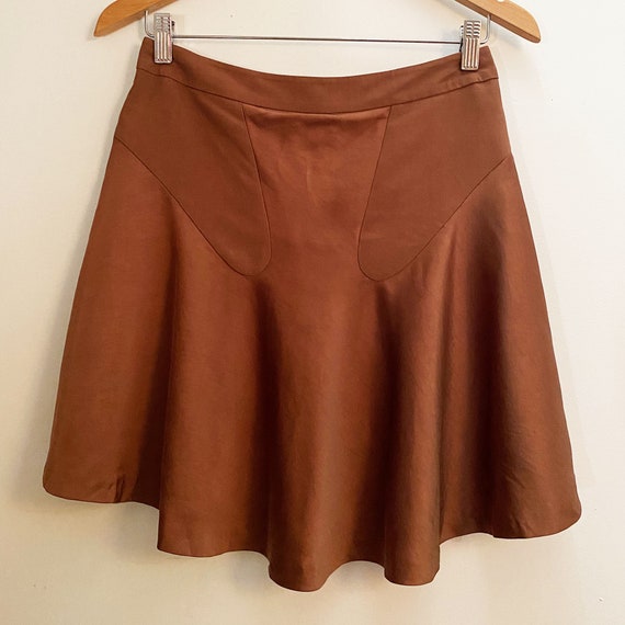 ET VOUS Paris 1920s Style Bias Cut Skirt - Satin … - image 6