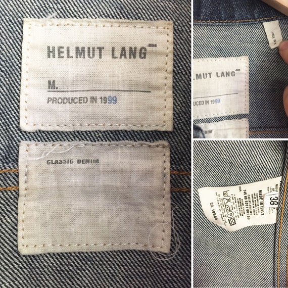 1999 HELMUT LANG Classic Dark Indigo Jean Jacket Iconic Raw -  Norway