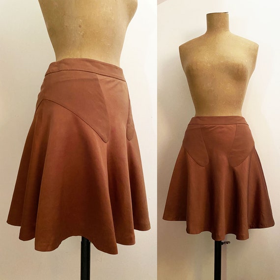 ET VOUS Paris 1920s Style Bias Cut Skirt - Satin … - image 2