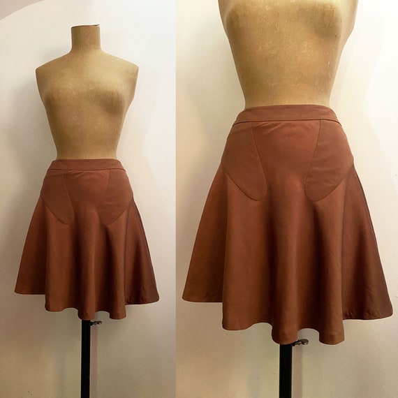 ET VOUS Paris 1920s Style Bias Cut Skirt - Satin … - image 1