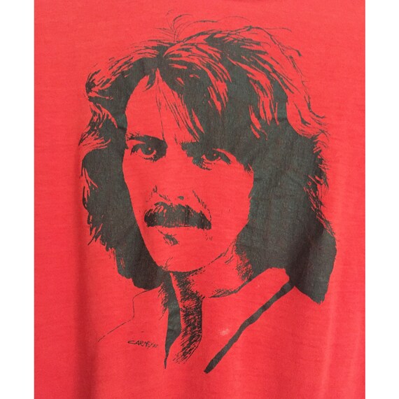 70s GEORGE HARRISON Authentic Vintage Tee Shirt -… - image 5