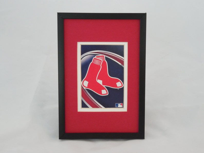 Office Gift Baseball Bar Baseball Decor Mancave Desk Decor 4x6 Frame Baseball Gifts 0219 Display Bar Decor Boston Red Sox