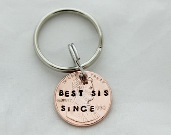 Sister Birthday Gift, Sister Charm, Sister Gift, 21st Birthday Gift For Her, 21st Birthday Her, Sister Gift Ideas, YOU CHOOSE YEAR