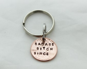 30th Birthday 1996, Birthday Gift For Her, Gift Sister, Gifts 30, Birthday 30th, 30th Birthday Ideas, 30th Birthday Keychain YOU CHOOSE YEAR
