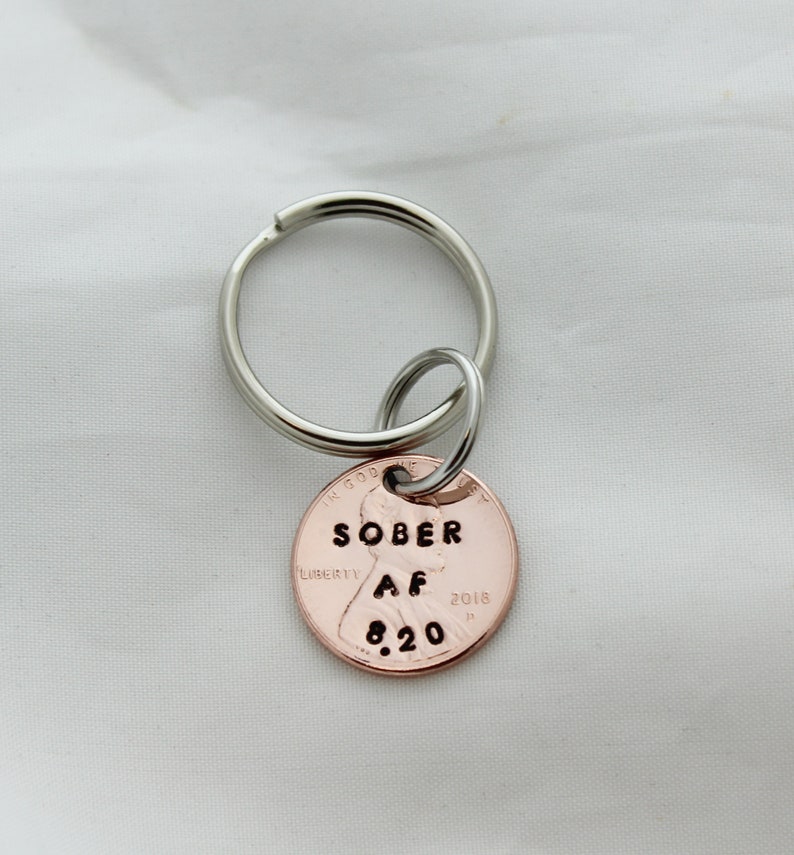 Sobriety Anniversary Sobriety Date AA Gifts AA Keychain Etsy