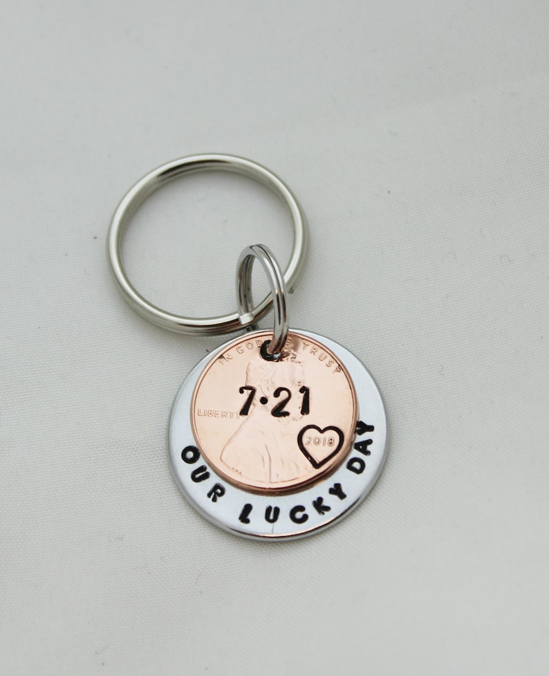 Anniversary 9th Anniversary Keychain Anniversary Gift Etsy