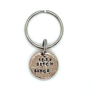 40th Birthday Her, Birthday Best Friend, Birthday Sister, Best Friend Gift, Birthday Keychain, Gift Girlfriend, Gift 40, YOU CHOOSE YEAR