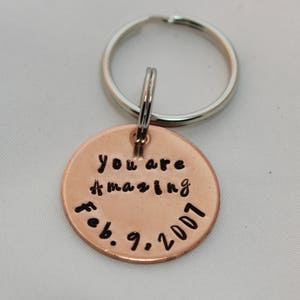 Sobriety Gift, Recovery Gift, Sobriety Keychain, Anniversary Gift, Motivational Gifts, Sobriety Date, Recovery Keychain, You are Amazing