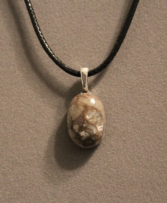 Small Rainforest Jasper (mushroom rhyolite) Necklace