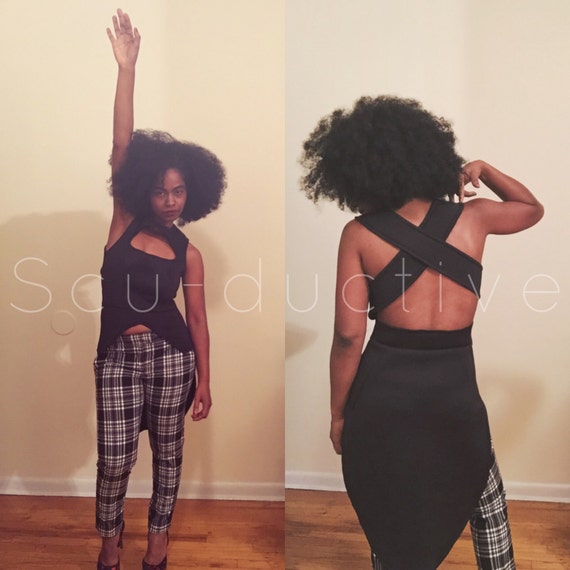 High low halter top sale