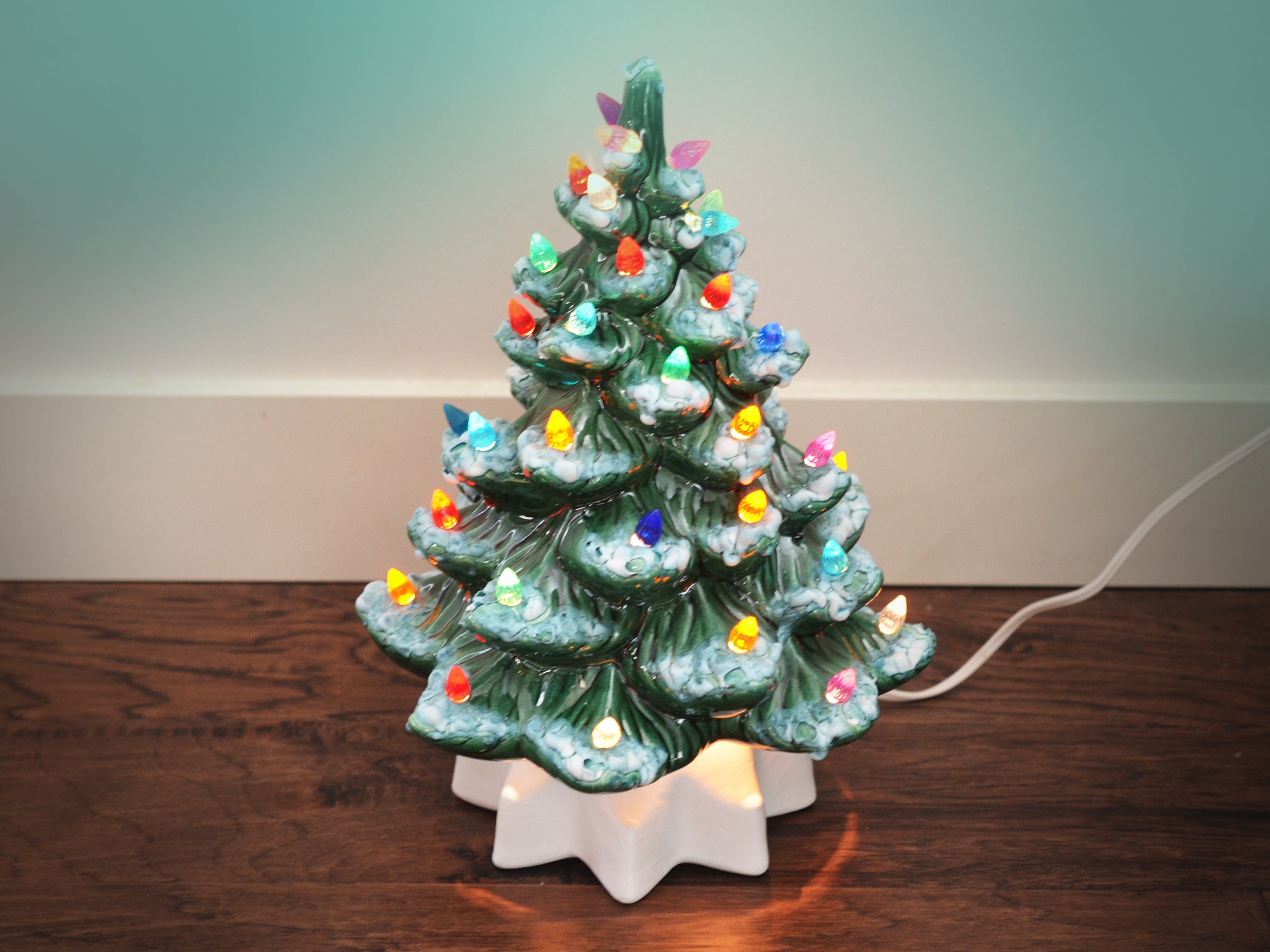 Natural Ceramic Lit Christmas Tree Kit - Rainbow Factory