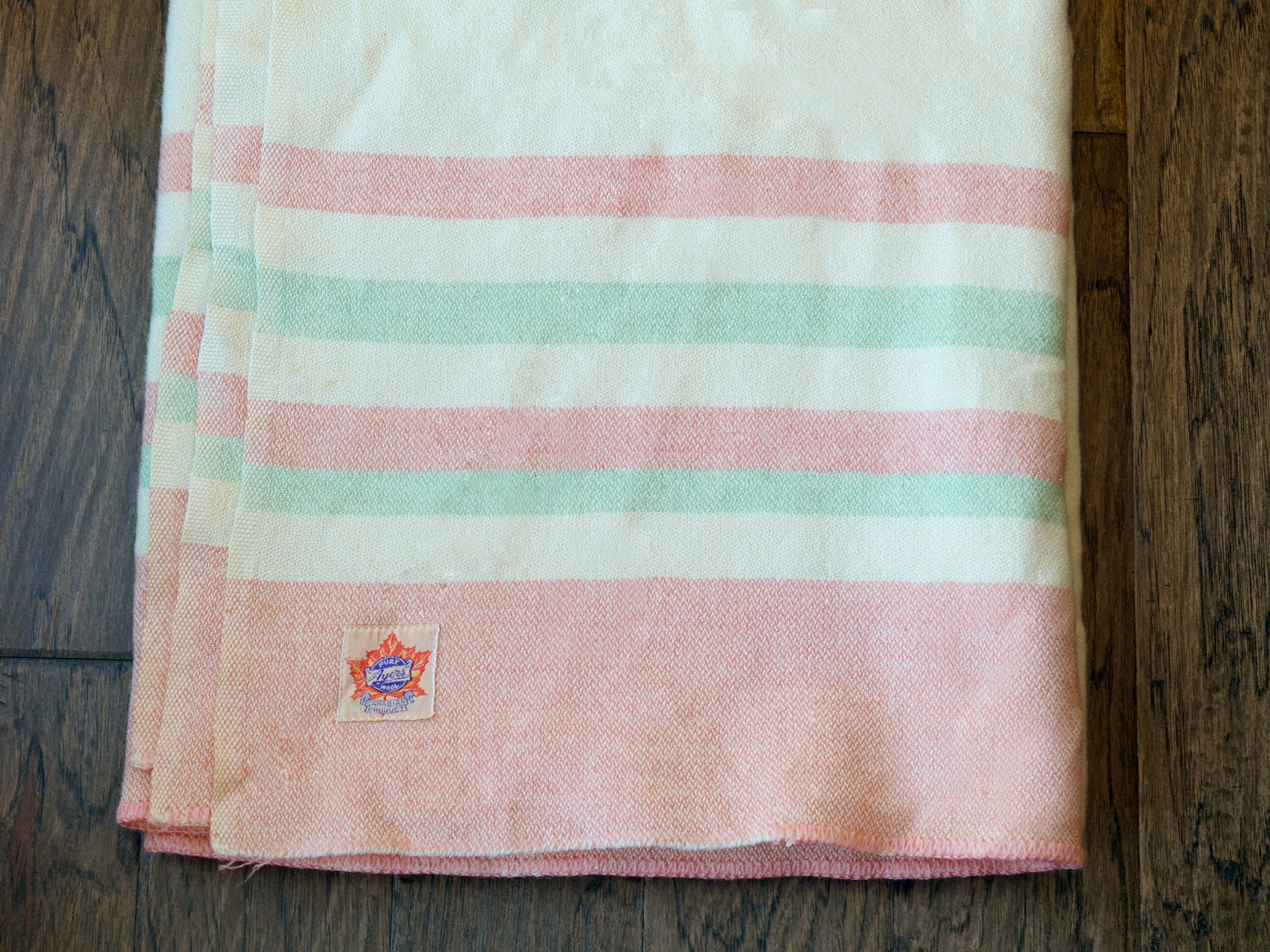 Vintage ayers wool blanket hotsell