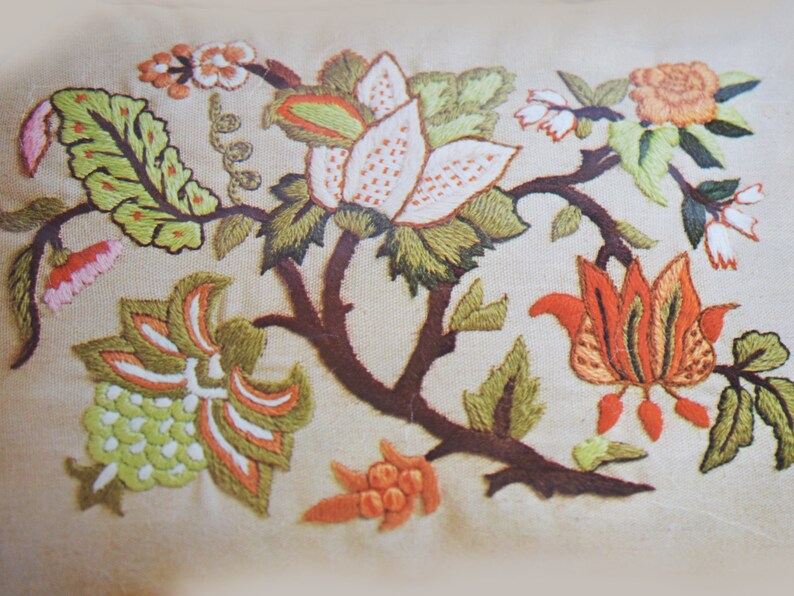 Vintage Erica Wilson Crewel Embroidery Kit English Garden Etsy